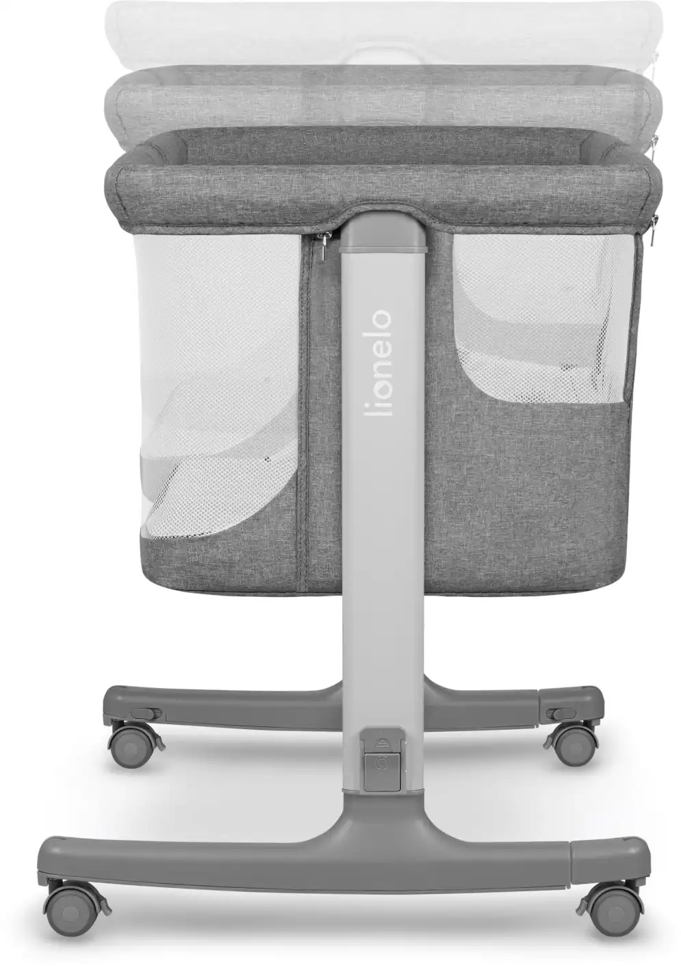 Приставне ліжечко 3 в 1 Lionelo Aurora Grey Concrete